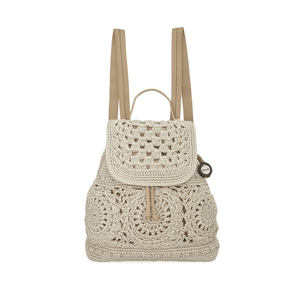 The Sak Sayulita Crochet Backpack